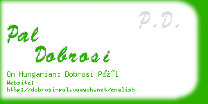 pal dobrosi business card